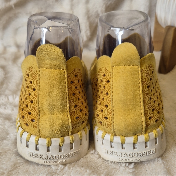Ilse Jacobsen Tulip Shoes Butter Yellow Perforated Slip-Ons Size 8.5 US, 39 EU - Picture 11 of 15